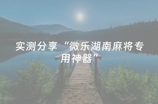 实测分享“微乐湖南麻将专用神器”（详细辅助教程）-哔哩哔哩