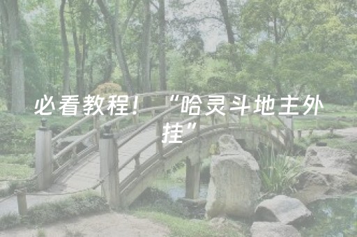 必看教程！“哈灵斗地主外挂”（详细辅助教程）-哔哩哔哩