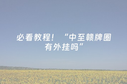 必看教程！“中至赣牌圈有外挂吗”（详细开挂教程）-哔哩哔哩
