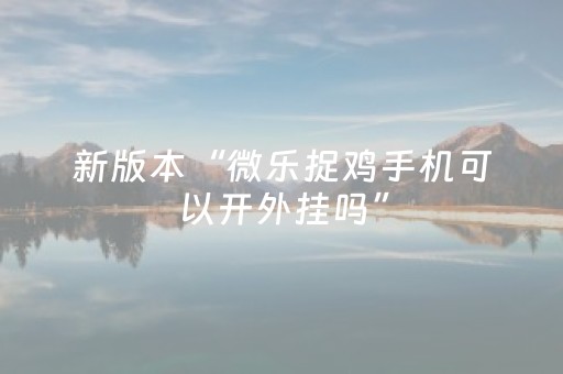 新版本“微乐捉鸡手机可以开外挂吗”（详细透视教程）-哔哩哔哩