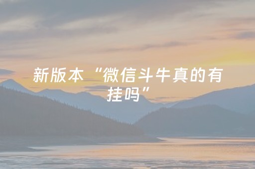 新版本“微信斗牛真的有挂吗”（详细透视教程）-哔哩哔哩