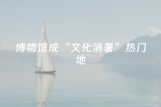 博物馆成“文化消暑”热门地