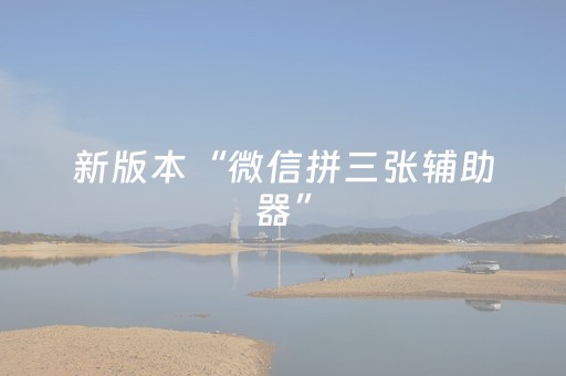 新版本“微信拼三张辅助器”（详细透视教程）-哔哩哔哩