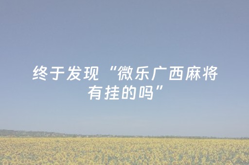 终于发现“微乐广西麻将有挂的吗”（详细透视教程）-哔哩哔哩