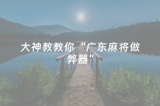 大神教教你“广东麻将做弊器”（AI辅助胡牌规则)