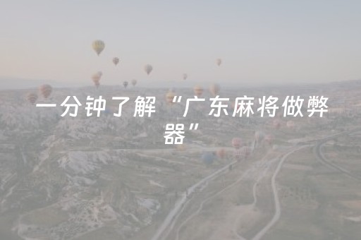 一分钟了解“广东麻将做弊器”（插件开挂免费AI)