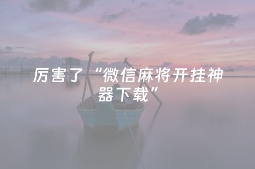 7分钟揭秘“微信小程序江西麻将输赢规律”（助攻神器)