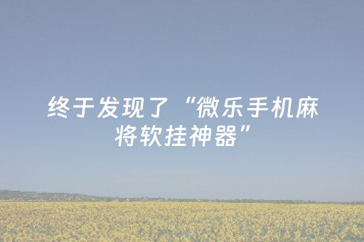 终于发现了“微乐手机麻将软挂神器”（详细透视教程）-哔哩哔哩