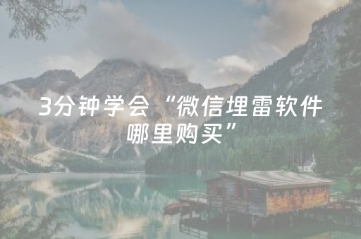 3分钟学会“微信埋雷软件哪里购买”（详细透视教程）-哔哩哔哩
