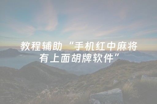 教程辅助“手机红中麻将有上面胡牌软件”（详细透视教程）-哔哩哔哩