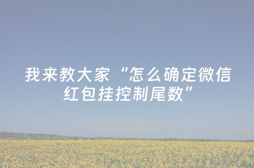 我来教大家“怎么确定微信红包挂控制尾数”（详细透视教程）-哔哩哔哩