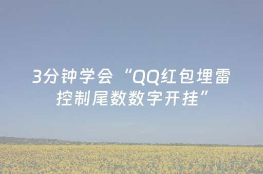 3分钟学会“QQ红包埋雷控制尾数数字开挂”（详细透视教程）-哔哩哔哩
