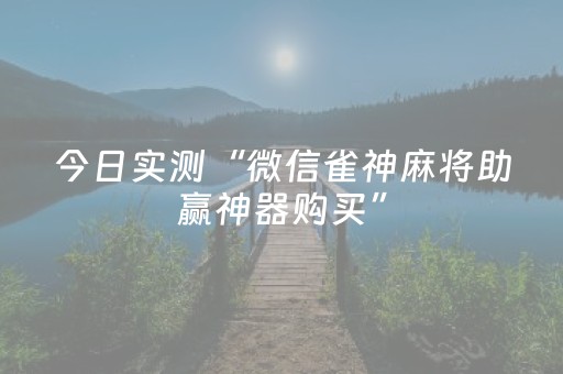 今日实测“微信雀神麻将助赢神器购买”（详细透视教程）-哔哩哔哩