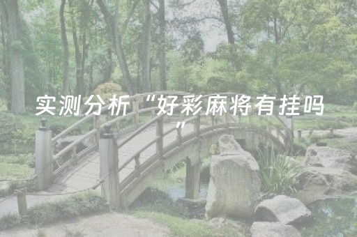 实测分析“好彩麻将有挂吗”（详细辅助教程）-哔哩哔哩