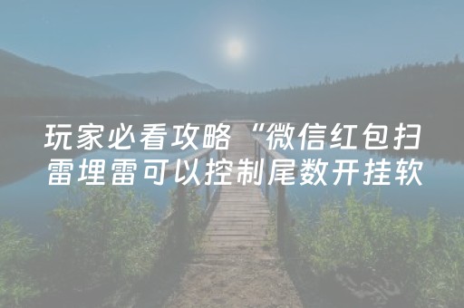 玩家必看攻略“微信红包扫雷埋雷可以控制尾数开挂软件”（详细透视教程）-哔哩哔哩