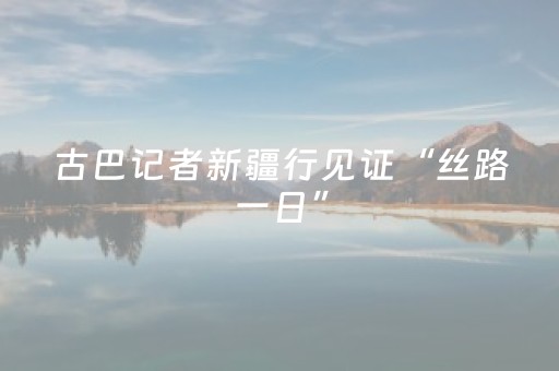 古巴记者新疆行见证“丝路一日”