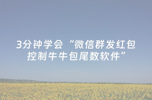 3分钟学会“微信群发红包控制牛牛包尾数软件”（详细透视教程）-哔哩哔哩