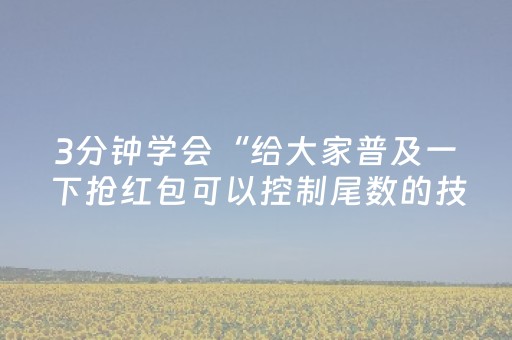 3分钟学会“给大家普及一下抢红包可以控制尾数的技巧”（详细透视教程）-哔哩哔哩