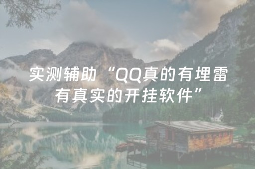 实测辅助“QQ真的有埋雷有真实的开挂软件”（详细透视教程）-哔哩哔哩