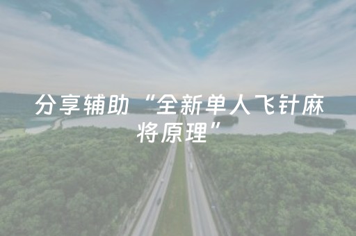 分享辅助“全新单人飞针麻将原理”（详细透视教程）-哔哩哔哩