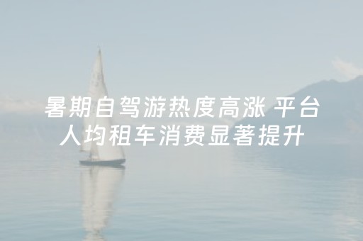 暑期自驾游热度高涨 平台人均租车消费显著提升