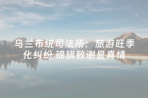 乌兰布统司法所：旅游旺季化纠纷 锦旗致谢显真情