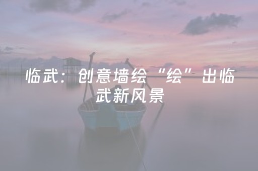 临武：创意墙绘“绘”出临武新风景