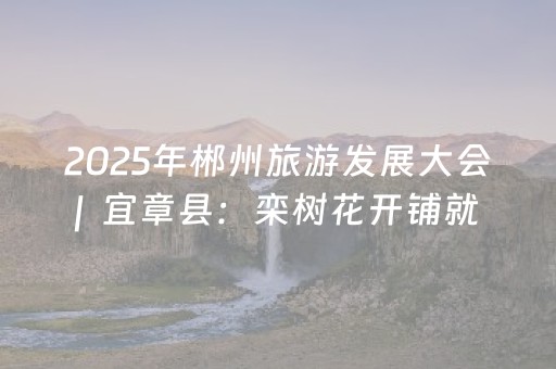 2025年郴州旅游发展大会 |  宜章县：栾树花开铺就 “金色长廊”