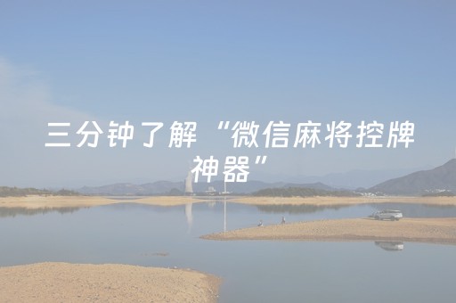 我来教大家“微信小程序海南麻将专用辅助神器”（怎么设置才能赢)