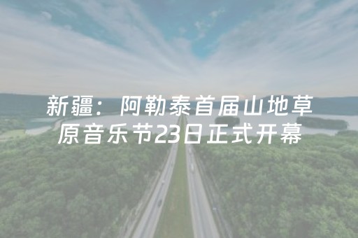 新疆：阿勒泰首届山地草原音乐节23日正式开幕