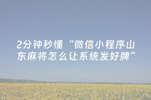 今日重大通报“微信小程序河北麻将专用神器”（开挂辅助器插件)