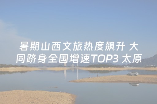 暑期山西文旅热度飙升 大同跻身全国增速TOP3 太原稳撑基本盘丨“影视＋清凉＋文旅”全省联动释放消费活力