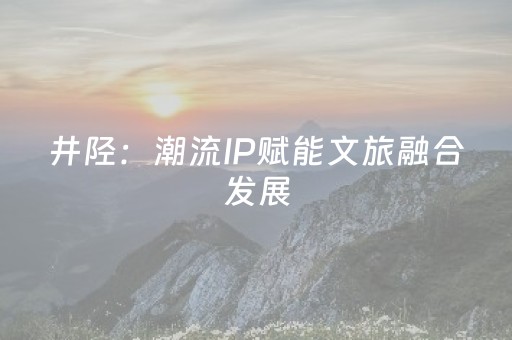 井陉：潮流IP赋能文旅融合发展
