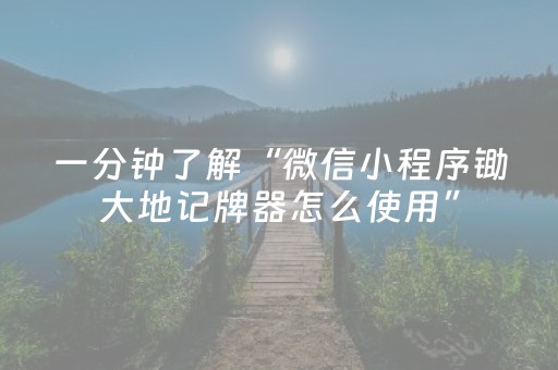 一分钟了解“微信小程序锄大地记牌器怎么使用”（辅助挂发牌规律)