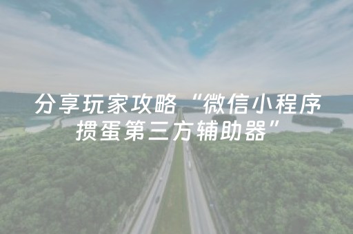 分享玩家攻略“微信小程序掼蛋第三方辅助器”（自建房怎么拿好牌)