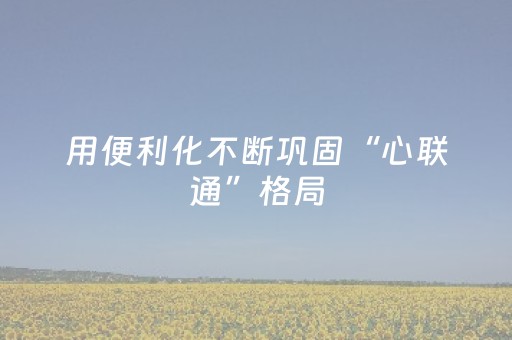 用便利化不断巩固“心联通”格局（记者札记）