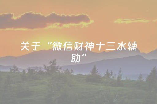 关于“微信财神十三水辅助”（插件可信吗)