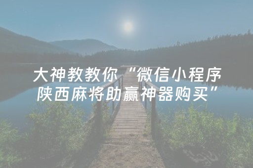 玩家必看“微信小程序福建麻将怎么设置会赢”（辅助软件)