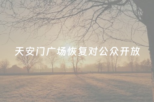 天安门广场恢复对公众开放，游客们进入时的喜悦溢于言表