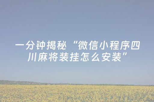 我来教大家“微信小程序福建麻将专用神器”（赢的技巧规律)