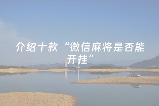 介绍十款“微信麻将是否能开挂”（神器最新免费)