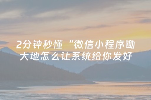 2分钟秒懂“微信小程序锄大地怎么让系统给你发好牌”（免费专用神器)