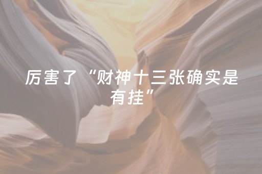 厉害了“财神十三张确实是有挂”（攻略插件)