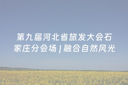 第九届河北省旅发大会石家庄分会场 | 融合自然风光和历史底蕴 石家庄多重文旅活动邀您共赴