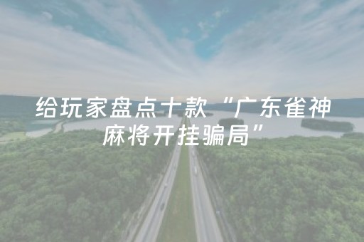 给玩家盘点十款“广东雀神麻将开挂骗局”（怎么控制输赢)