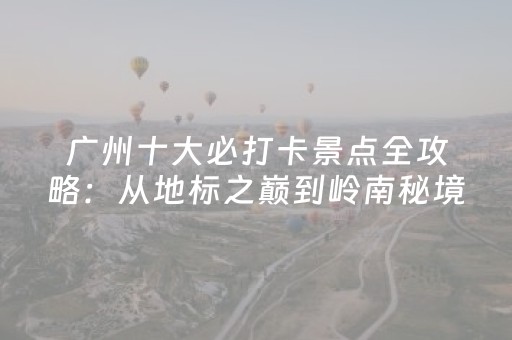 玩家必备攻略“广东麻将做弊器”（赢的技巧规律)
