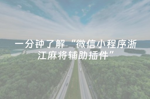 一分钟了解“微信小程序浙江麻将辅助插件”（输赢跟id号有关系吗)