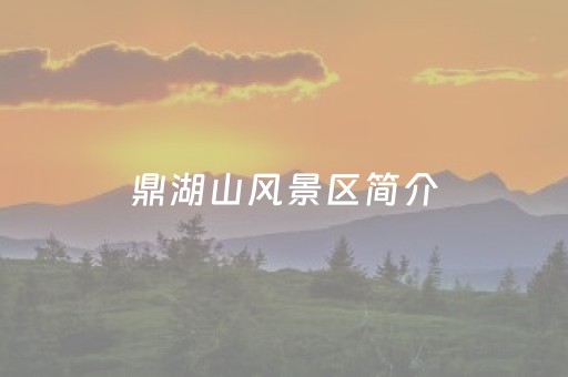 鼎湖山风景区简介（鼎湖山风景区旅游攻略）