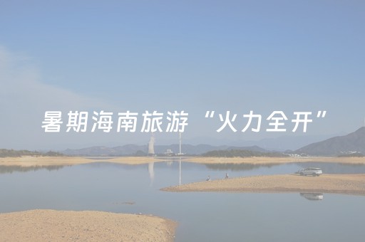 暑期海南旅游“火力全开”