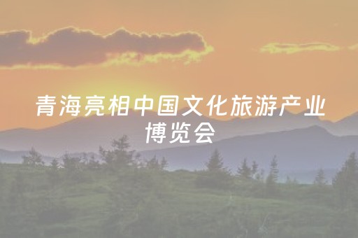 青海亮相中国文化旅游产业博览会